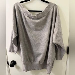 River Island Boat Neck Sweater Grey sz 26/28